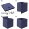 Casafield Set of 12 Collapsible Fabric Cube Storage Bins - Foldable Cloth Baskets for Shelves, Cubby Organizers & More